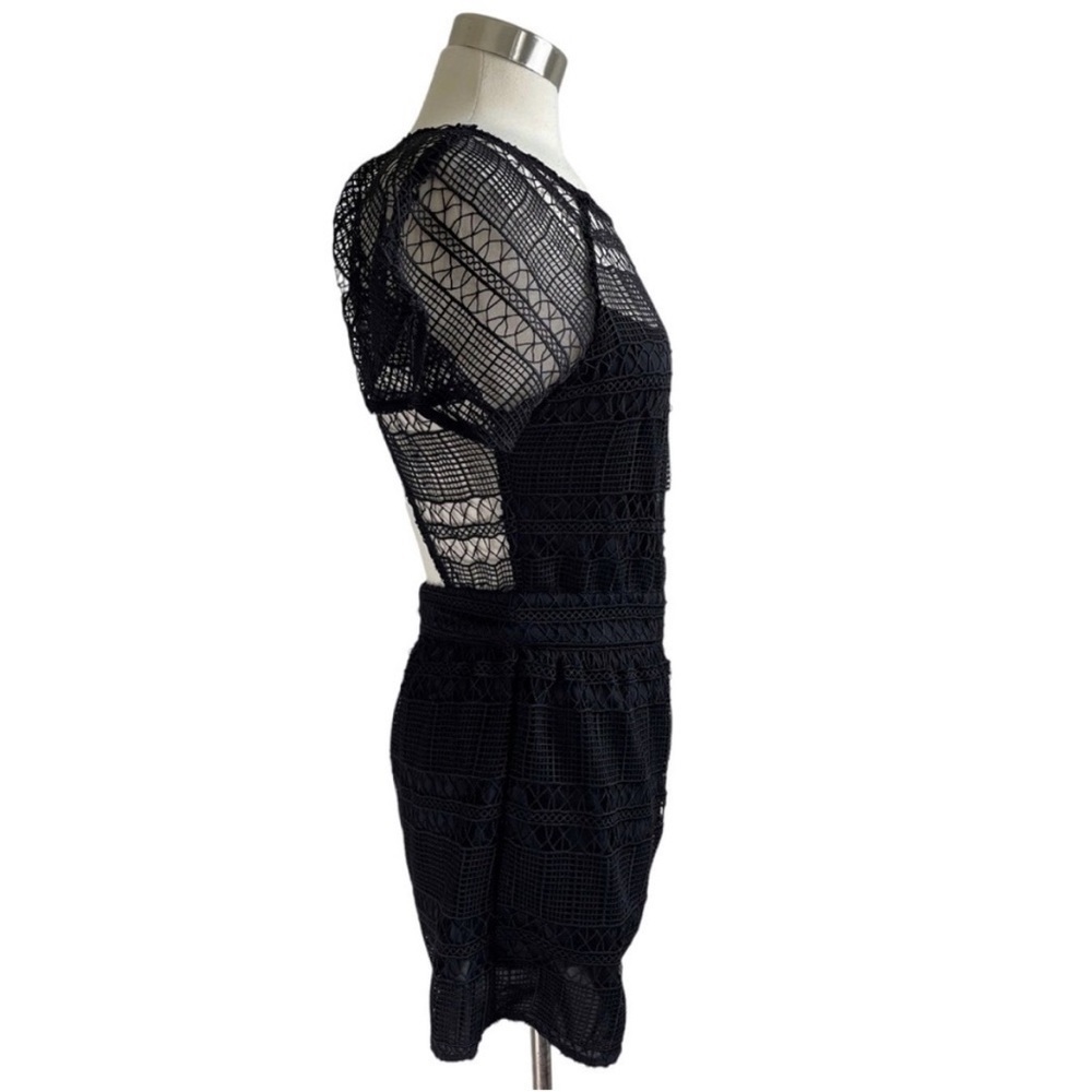 TULAROSA Brynn Black Eyelet Lace Romper size S - Picture 4 of 9